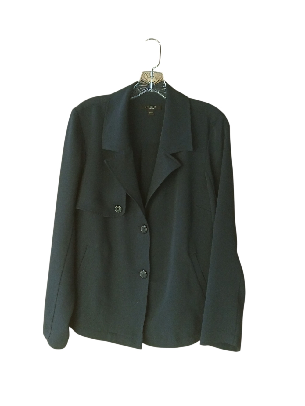 J. Jill Wearever Easy Care Navy Single Breasted Blazer Medium